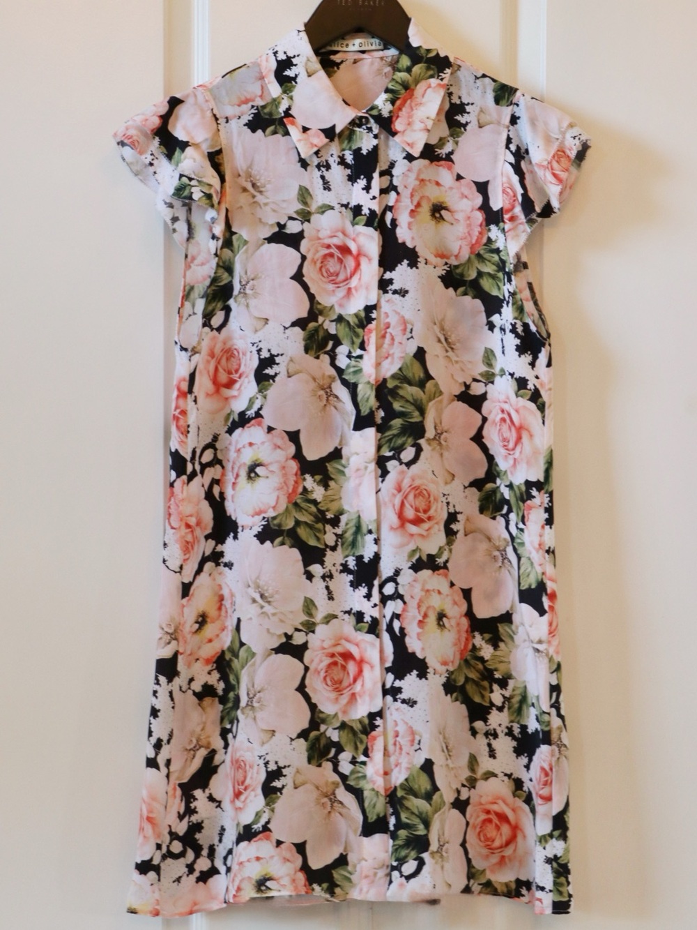 ALICE + OLIVIA Jem Rose Short Shirtdress